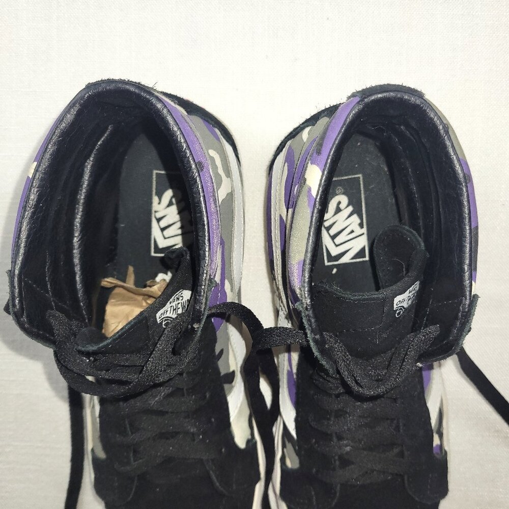 VANS Sk8-Hi Reissue 'Pop Camo' Hightops Sneakers Skate Shoes - Size W 9.5/ M 8 - Picture 8 of 9